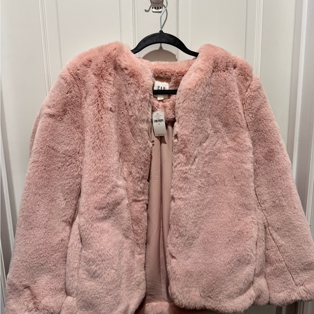 Pink Faux Fur Jacket